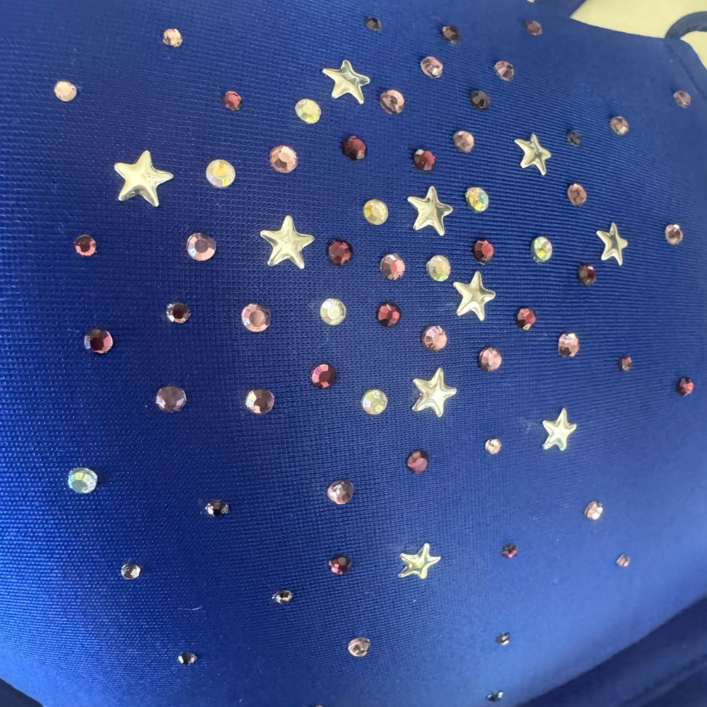 Blue Embellished Women's Bra - Picture 7 of 7